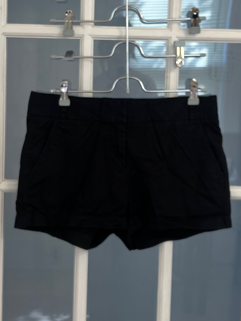 J. CREW Women’s Black Broken-In Chino Shorts 100% Cotton Style 36234 Size 4
